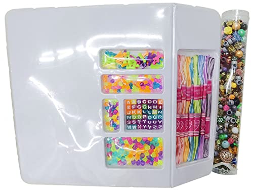 Kit De Miçanga Bijuteria Pulseira Cordão Coleção Infantil Colorido Letras Alfabeto Meninas Biju Coll