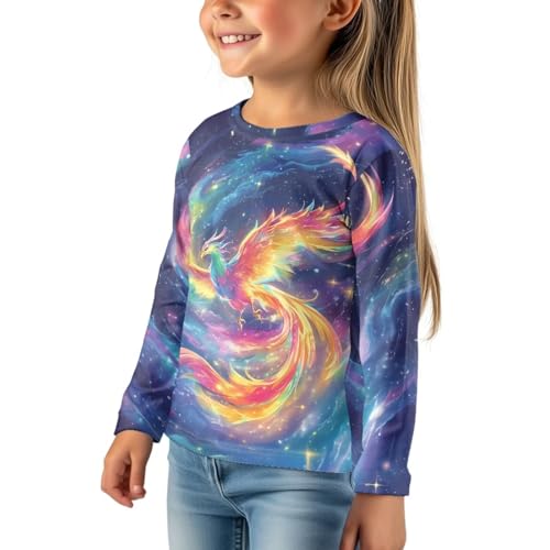 WELLFLYHOM Shirt for Girls 3-16 Long Sleeve Tees Top Kids Pullover T-shirt Trendy Crewneck Undershirt Fall Outfits2