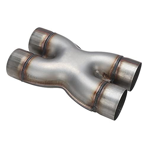 A-KARCK Dual 3-Inch Stainless Steel Wide-Body X-Pipe