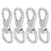 2.7 Inch Swivel Eye Snap Hooks, CLAHJQX 4Pcs Swivel Clasps Lanyard Snap Hook Heavy Duty Snaps Hooks Clips Spring Hooks for Keychains, Flag, Pet Leash