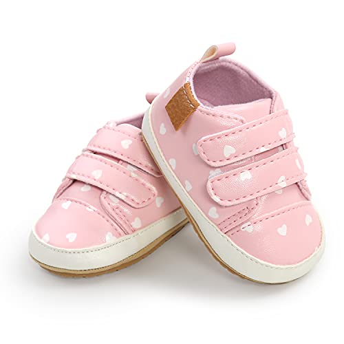 Image of Clowora Baby Boys Girls Shoes Non-Slip Rubber Sole Sneakers Infant First Walking Toddler Crib Shoes Newborn Loafers Flats.