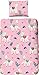 Produktbild Good Morning! Biber Bettwäsche LAMA 6277 135 cm x 200 cm rosa