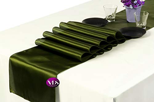 VDS Pack of 25 Satin Table Runners Charmeuse Sateen Silk