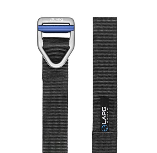 LA Police Gear Light Duty V-Ring Buckle Men's Belt, Police Thin Blue Line Belt3