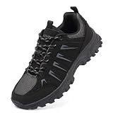 HaloTeam Chaussures Basses de Randonnée Homme Antidérapant Respirant Sneakers Marche Promenades Voyages Bottes de Trekking,Noir,EU 40