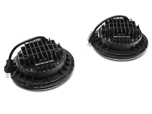Axial Raxiom Series LED Daymaker Headlights; Chrome Housing; Clear Lens Compatible with 97-18 Jeep Wrangler TJ & JK - Thumbnail 3