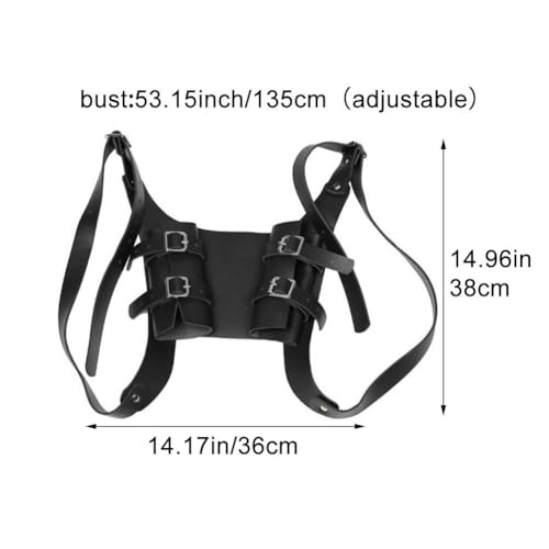 Support d'épée Viking à double fourreau en cuir pour corriger la posture - 5