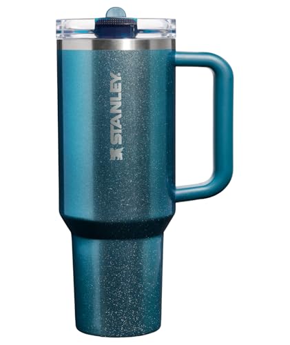 STANLEY Quencher ProTour Flip Straw Tumbler with Leakproof Lid 40 oz| Built-In Straw & Handle | Cupholder Compatible for Travel | Insulated Stainless Steel Cup | BPA-Free | Ponderosa Shimmer