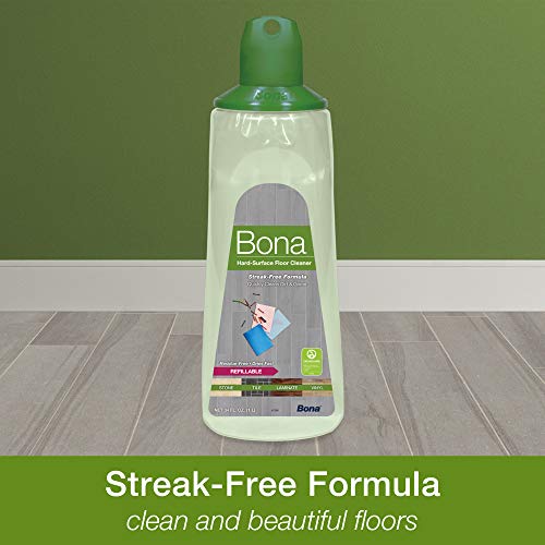 Bona Multi-Surface Floor Cleaner Refillable Spray Mop Cartridge, For Stone Tile Laminate And Vinyl Lvt/Lvp, 34 Fl Oz #TOP2
