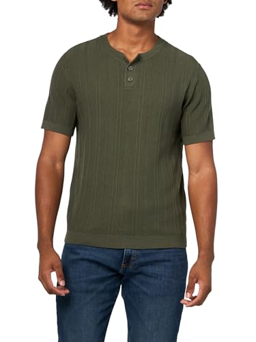 Lucky Brand Men's Short Sleeve Henley Sweater