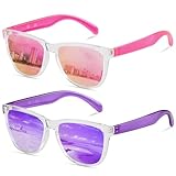 ANDWOOD Sunglasses for Women Men Mirrored UV Protection Cute Fun Teen Girls Sun...