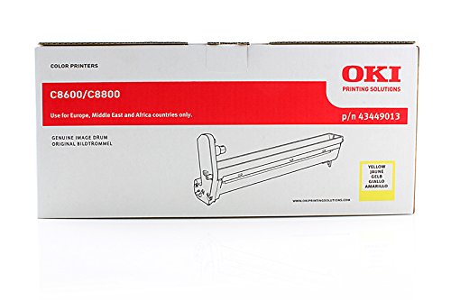 Image of Oki 43449013 C8600/C8800 Yellow Drum Kit