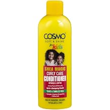 Cosmo Hair Care For Kids Soft & Shine Shea Magic Curly Care Conditioner 480ml - 16.2 fl.oz, Detangle & Soften, Free From Tears, Tangles, Parabens, Silicons & Dyes