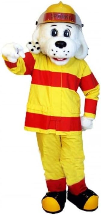 Fire Dog Mascot Costume - Realistic Sparky The Fire Dog Animal Protection Suit