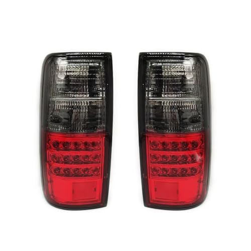 Rear Bumper Tailgate Reflector Compatible With Toyota For Land For Cruiser For FJ80 LC80 FZJ80 1991-1997 Warning Lamp Car Rear Brake Tail Light Reflector Assembly(Black-Red)