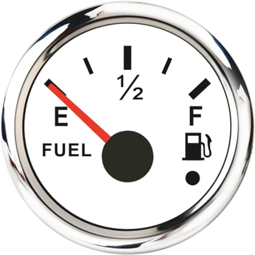 Indicateur de niveau de carburant 52 mm pour voitures et camions avec signal alarme rouge