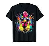 Gallo Pollo Papa Padre Gallinero Granjero Gallinas Camiseta
