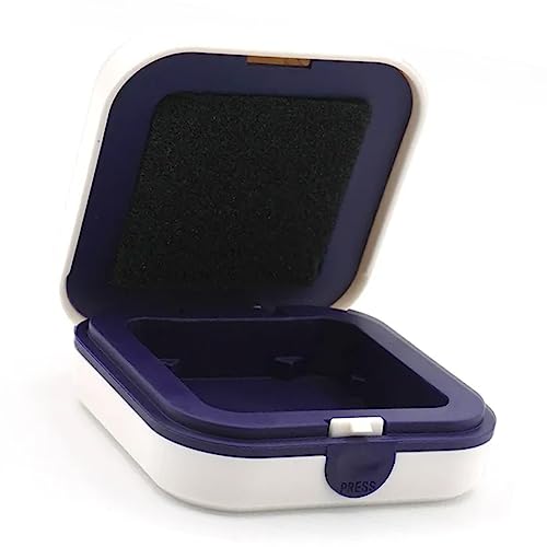 Hearing Aid Case, Portable Protective Storage Case, Pocket Size Ear Sound Amplifier Storage Hard Box, Prevent The Hearing Aid From Broken (White) #TOP2