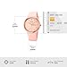 SKMEI Watches for Women Young Lady Sports Silicone Band Big Face Large Waterproof Fashion Casual Simple Quartz Analog Day Date Girls Gift Pink Wrist Watch