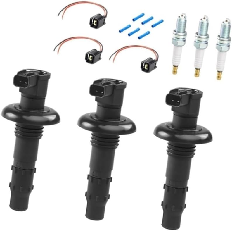 Ignition Coil Plug W Spark Compatible with Sea Doo RXT RXP GTX GTR GTI WAKE GTS 130 155 215 255 260 296000307 420664020 290664020 Repair parts