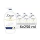 Dove Waschcreme Pumpflasche Original 250 ml, 6er Pack