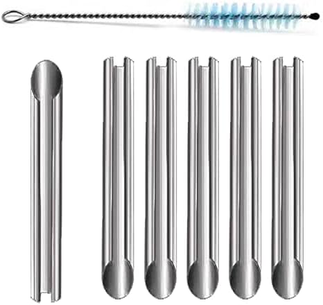 JUYEER Headphone Plug Extraction Tool - Customized Metal Tube Grip Stick Puller, Headphone Tip Removal Tool with Headphone Hole Cleaning Brush