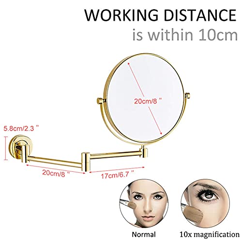 Miroir de rasage double face 8 pouces extensible et orientable à 360 - 3