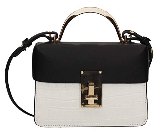 SwankySwans Amanda, Bolso bandolera para Mujer, blanco, Medium