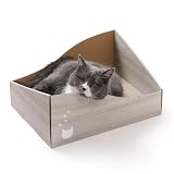猫壱 爪研ぎ バリバリボックス かくれんぼ ナチュラル