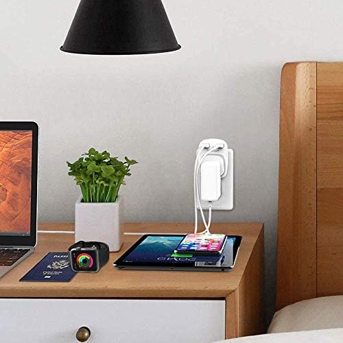 USB Plug Adaptor UK with 2 USB Ports, TESSAN Double USB Charger, USB Wall Socket Plug Adapter for Home, Office