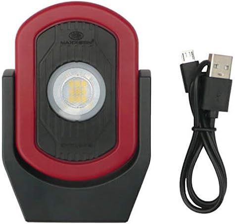 MAXXEON MXN00810 WorkStar Cyclops, USB-C Rechargeable LED Inspection Light, Red, (Pack of 1)