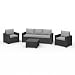 Produktbild Allibert California Lounge Set Polyrattan Gartenmöbel Rattanoptik Sitzgruppe 4-teilig