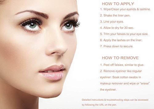 Lash'd Up 2-In-1 Lash Glue & Eyeliner (Extra-Strength, Black) Glue Liner Pen Waterproof For False Lashes, Strong Hold 0.06 Oz. #TOP3