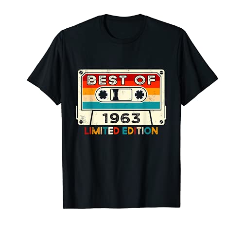 58 Años Hombre Cumpleaños Fabricado En 1963 Regalo Camiseta