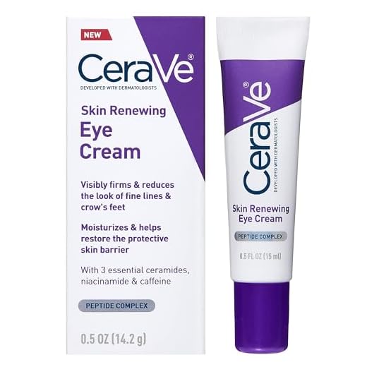 CeraVe Eye Cream for Wrinkles with Peptides, Caffeine & Niacinamide, 0.5oz