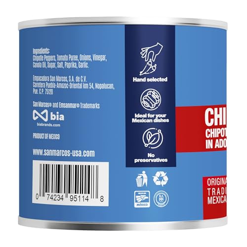 San Marcos Chipotle Peppers In Adobo Sauce (24x7.5Oz)