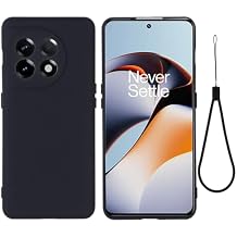 Ultra-Slim Shockproof Phone Case Compatible with OnePlus ACE 2 Phone Case Anti-Scratch Thin Slim Liquid Silicone Soft TPU Rubber Full Camera Protection Bumper Pure Color Simple Cover W Wrist Band Mili