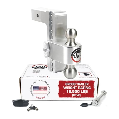 Weigh Safe Adjustable Trailer Hitch Ball Mount, 8