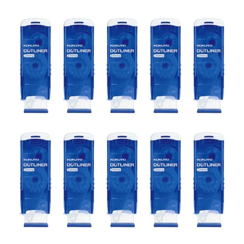 コクヨ のり テープのり ドットライナー スタンプ 本体 強粘着 10個セット タ-DM460-08X10