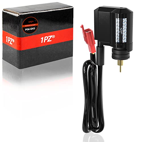 1PZ PG6-GH3 Starter électrique automatique à 2 broches remplacement pour GY6 50cc 125cc 150cc 139QMA-QMB pour carburateur Dell’Orto PHVA, Starter électrique carburateur pour scooter cyclomoteur ATV