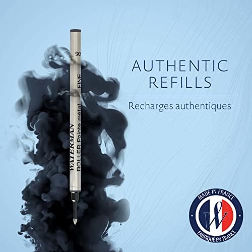 Waterman Rollerball Pen Refill | Fine Point | Black Ink | 2 Count