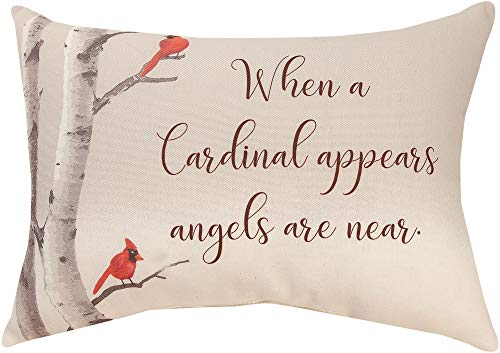 Manual Woodworker When A Cardinal Appears Angels are Near Pillow ...