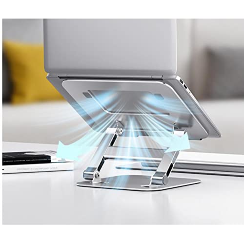 Soporte para computadora portátil para oficina elevada y organizada en el hogar 6