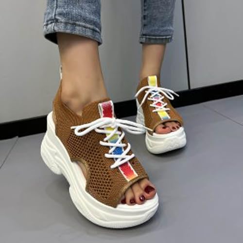 Sandales compensées blanches pour femmes chic et rétro de style romain