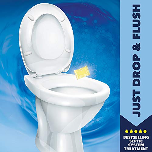 Septic Tank Treatment - 3 Month Supply Of Septic Treatment- Dissolvable Septic Tank Treatment Packets - Use Septic Treatment Enzymes Packets Monthly To Prevent Expensive Septic Tank Backups #TOP2