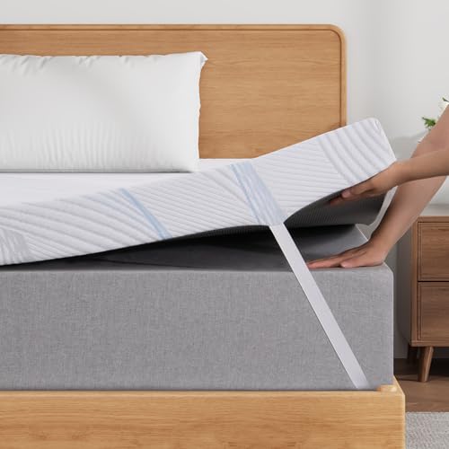 Sleremind Topper 140x200cm, Hochwertiger Matratzen Topper 140x200cm,5cm Höhe Mit weichem Komfortschaum und Einer stützenden Schicht, weicher atmungsaktiver Bezug, Mittlere Festigkeit