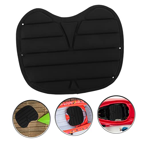 WHAMVOX Lightweight Kayak Seat Cushion Ergonomic Padded Pad for Kayak Canoe Fishing Boat Comfortable and Absorbent Cushion Compatible with Kayaks Black