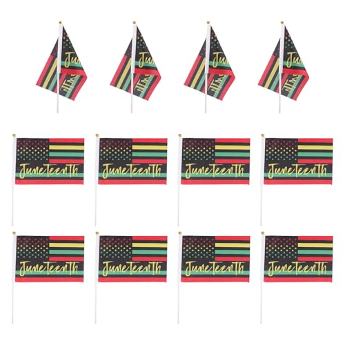 Drapeau à main afro-américain en polyester résistant lot de 100
