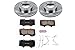 Power Stop Brake Kit For 2003-2009 Toyota 4Runner [Models with 12.56'' Front Rotors], 2007-2014 FJ Cruiser, 2005-2022 Tacoma 6 Lug Models - Front Replacement Brake Pads and Rotors Kit, KOE137