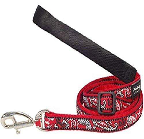 Red Dingo Pet Leash, Bandana Red, 15mm